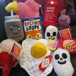 NWT BARK BOX DOG SQUEAK TOYS